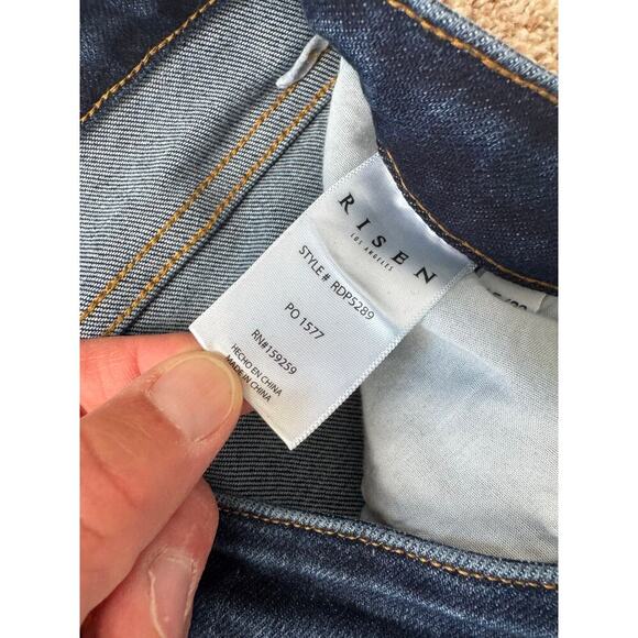 RISEN Jeans Woman's Jeans/Pants ,15/32, Blue Denim, Flare; TALL/LONG, Stretchy - Picture 7 of 11
